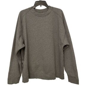 Y2K Russell Athletic Blank Heather Gray Sweatshirt Mens Size XL early 2000s